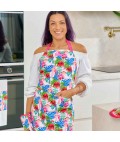 Apron | Pink Cockatoo | Cotton Apron | Pink Cockatoo | Cotton